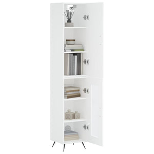 vidaXL Highboard White 34.5x34x180 cm Engineered Wood