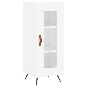 vidaXL Highboard High Gloss White 34.5x34x180 cm Engineered Wood