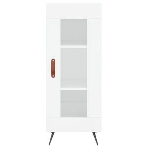 vidaXL Highboard High Gloss White 34.5x34x180 cm Engineered Wood