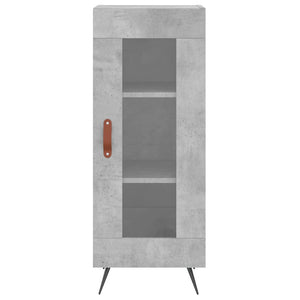 vidaXL Highboard Concrete Grey 34.5x34x180 cm Engineered Wood