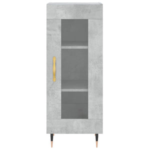 vidaXL Highboard Concrete Grey 34.5x34x180 cm Engineered Wood