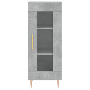 vidaXL Highboard Concrete Grey 34.5x34x180 cm Engineered Wood