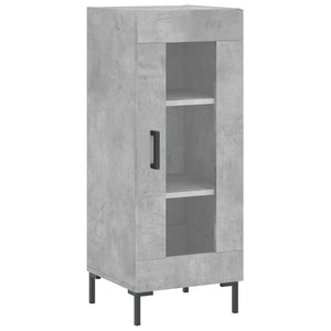 vidaXL Highboard Concrete Grey 34.5x34x180 cm Engineered Wood