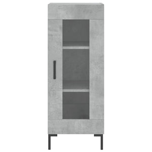 vidaXL Highboard Concrete Grey 34.5x34x180 cm Engineered Wood