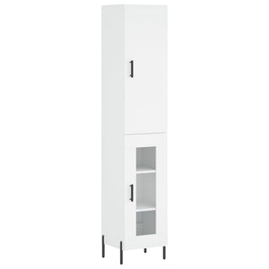 vidaXL Highboard White 34.5x34x180 cm Engineered Wood