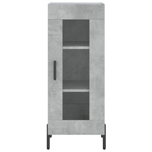 vidaXL Highboard Concrete Grey 34.5x34x180 cm Engineered Wood