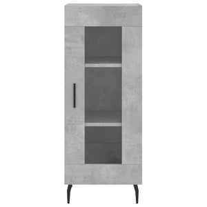 vidaXL Highboard Concrete Grey 34.5x34x180 cm Engineered Wood