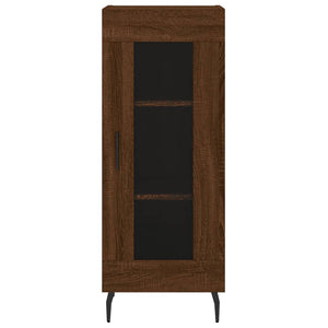 vidaXL Highboard Brown Oak 34.5x34x180 cm Engineered Wood