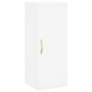 vidaXL Highboard White 34.5x34x180 cm Engineered Wood