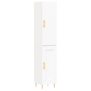 vidaXL Highboard White 34.5x34x180 cm Engineered Wood