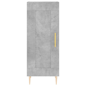 vidaXL Highboard Concrete Grey 34.5x34x180 cm Engineered Wood