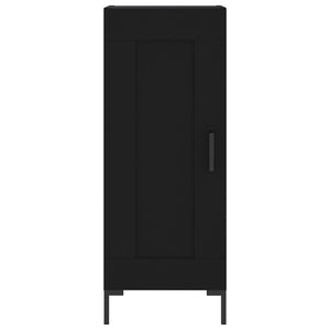 vidaXL Highboard Black 34.5x34x180 cm Engineered Wood