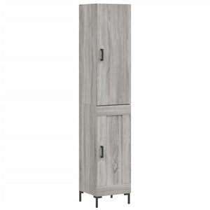 vidaXL Highboard Grey Sonoma 34.5x34x180 cm Engineered Wood