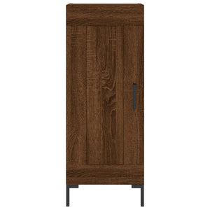 vidaXL Highboard Brown Oak 34.5x34x180 cm Engineered Wood