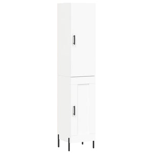 vidaXL Highboard White 34.5x34x180 cm Engineered Wood