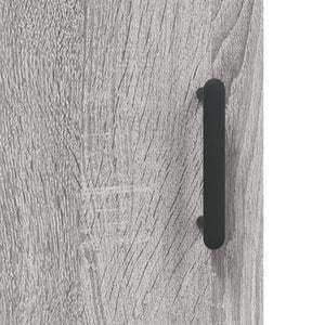 vidaXL Highboard Grey Sonoma 34.5x34x180 cm Engineered Wood