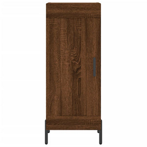 vidaXL Highboard Brown Oak 34.5x34x180 cm Engineered Wood