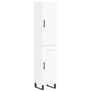 vidaXL Highboard White 34.5x34x180 cm Engineered Wood