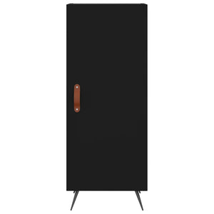 vidaXL Highboard Black 34.5x34x180 cm Engineered Wood