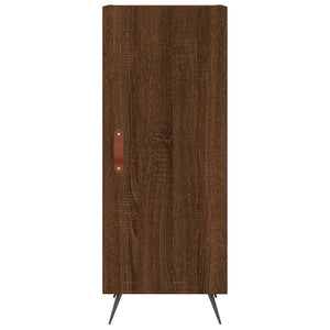 vidaXL Highboard Brown Oak 34.5x34x180 cm Engineered Wood