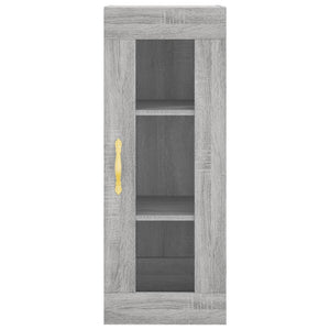 vidaXL Highboard Grey Sonoma 34.5x34x180 cm Engineered Wood