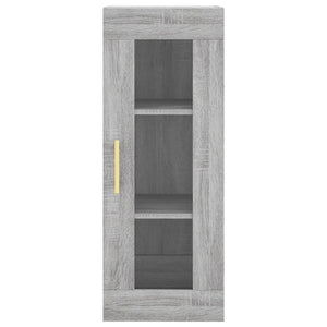 vidaXL Highboard Grey Sonoma 34.5x34x180 cm Engineered Wood