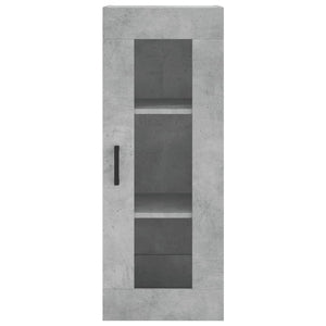 vidaXL Highboard Concrete Grey 34.5x34x180 cm Engineered Wood