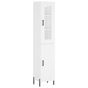 vidaXL Highboard White 34.5x34x180 cm Engineered Wood