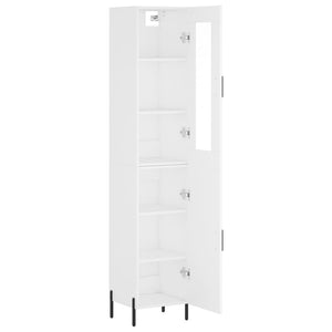 vidaXL Highboard White 34.5x34x180 cm Engineered Wood