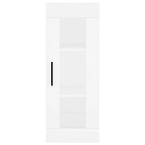 vidaXL Highboard White 34.5x34x180 cm Engineered Wood