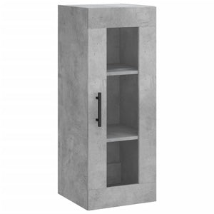 vidaXL Highboard Concrete Grey 34.5x34x180 cm Engineered Wood