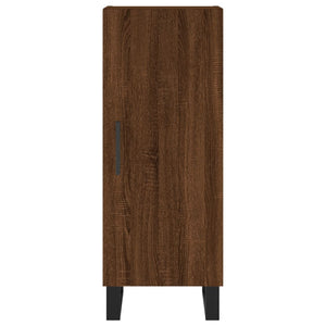 vidaXL Highboard Brown Oak 34.5x34x180 cm Engineered Wood