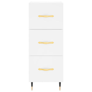 vidaXL Highboard White 34.5x34x180 cm Engineered Wood