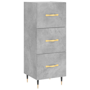 vidaXL Highboard Concrete Grey 34.5x34x180 cm Engineered Wood