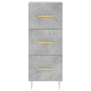 vidaXL Highboard Concrete Grey 34.5x34x180 cm Engineered Wood