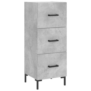 vidaXL Highboard Concrete Grey 34.5x34x180 cm Engineered Wood