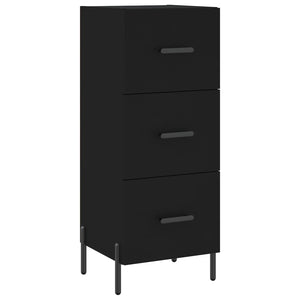 vidaXL Highboard Black 34.5x34x180 cm Engineered Wood