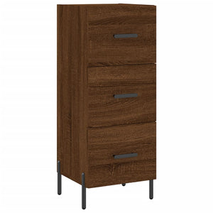 vidaXL Highboard Brown Oak 34.5x34x180 cm Engineered Wood