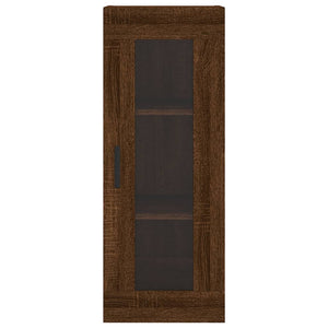 vidaXL Highboard Brown Oak 34.5x34x180 cm Engineered Wood