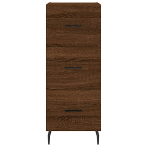 vidaXL Highboard Brown Oak 34.5x34x180 cm Engineered Wood