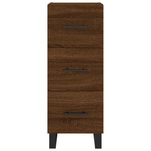 vidaXL Highboard Brown Oak 34.5x34x180 cm Engineered Wood