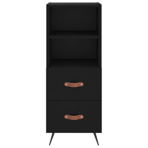 vidaXL Highboard Black 34.5x34x180 cm Engineered Wood