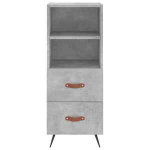 vidaXL Highboard Concrete Grey 34.5x34x180 cm Engineered Wood