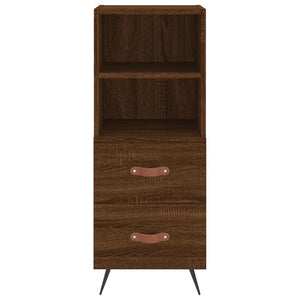 vidaXL Highboard Brown Oak 34.5x34x180 cm Engineered Wood