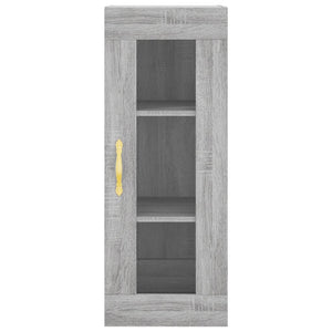 vidaXL Highboard Grey Sonoma 34.5x34x180 cm Engineered Wood