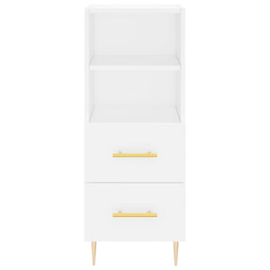 vidaXL Highboard White 34.5x34x180 cm Engineered Wood