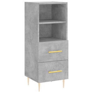 vidaXL Highboard Concrete Grey 34.5x34x180 cm Engineered Wood