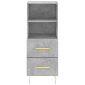 vidaXL Highboard Concrete Grey 34.5x34x180 cm Engineered Wood