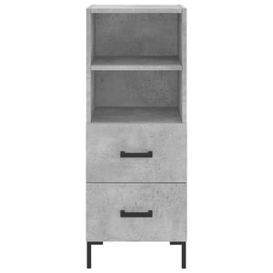 vidaXL Highboard Concrete Grey 34.5x34x180 cm Engineered Wood