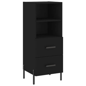 vidaXL Highboard Black 34.5x34x180 cm Engineered Wood